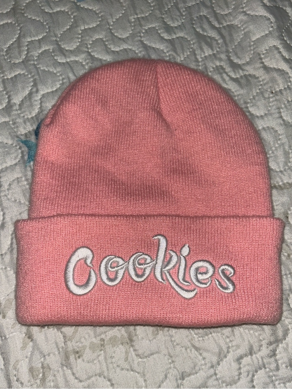 Pink Cookies Beanie Y2K Streetwear Winter Hat